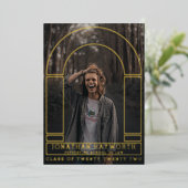 ゴールデンアーチス卒業フォイル招待状 箔招待状 (立ち正面)