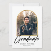 ゴールデンアーチフォトフレーム卒業発表 セーブザデート (正面)