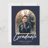 ゴールデンアーチフォトフレーム卒業発表 セーブザデート (正面)