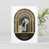 ゴールデンアーチ |クリスマスの白黒写真 シーズンカード (スタンド正面)