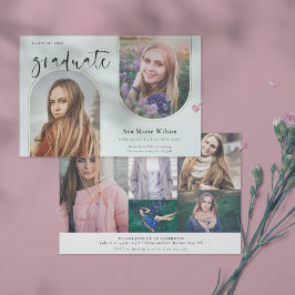 ゴールデンアーチ |写真の書道の卒業仙人 招待状