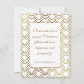 ゴールデンアートデコパターンクリスマスカード シーズンカード (正面)