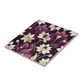 ゴールデンアールデコフラワーブルゴーニュ タイル (側面)