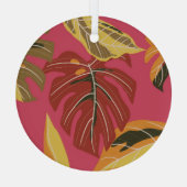 ゴールデンアールデコ自然壁紙 ガラスオーナメント (裏面)