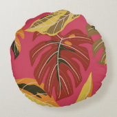 ゴールデンアールデコ自然壁紙 ラウンドクッション (裏面)