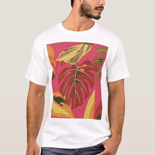 ゴールデンアールデコ自然壁紙 Tシャツ (正面)