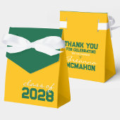 ゴールデンイエローとグリーンの卒業特典ボックス フェイバーボックス