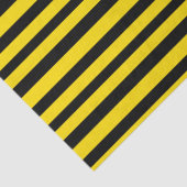 ゴールデンイエローとブラックのストライプ 薄葉紙 (詳細)