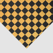 ゴールデンイエローとブラックチェック 薄葉紙 (詳細)