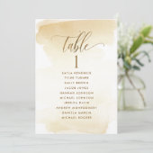 ゴールデンイエローの座席プランのカード（ゲスト名） (スタンド正面)