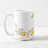 ゴールデンイエローの花 コーヒーマグカップ (左)