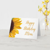 ゴールデンイエローひまわり お母さんの誕生日 カード (黄色い花)