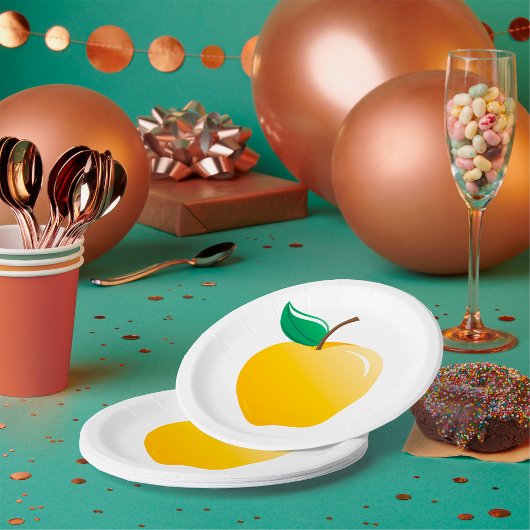 ゴールデンイエローアップル ペーパープレート