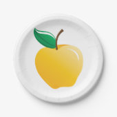 ゴールデンイエローアップル ペーパープレート (正面)