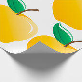 ゴールデンイエローアップル ラッピングペーパー