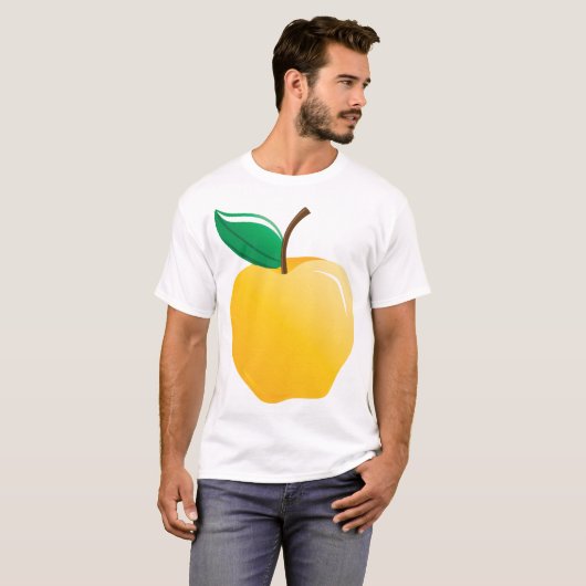 ゴールデンイエローアップル Tシャツ (正面フル)