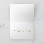 ゴールデンイエローイチョウと松 カード (内部)