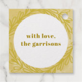 ゴールデンイエローウォーターカラー植物性金ゴールド フェイバータグ (裏面)