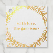 ゴールデンイエローウォーターカラー植物性金ゴールド フェイバータグ (正面)