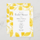 ゴールデンイエローウォーター色葉の 招待状 (正面/裏面)