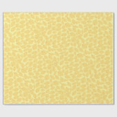 ゴールデンイエローオーバーパステルイエローリーフパターン ラッピングペーパー (フラット)