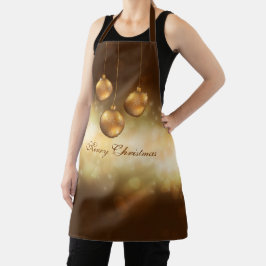 ゴールデンイエロークリスマスボーブルオンイエロー《写真》ぼけ味 エプロン