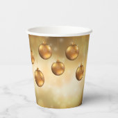 ゴールデンイエロークリスマスボーブルオンイエロー《写真》ぼけ味 紙コップ (裏面)