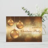 ゴールデンイエロークリスマスボーブルクリスマスパーティー 招待状 (スタンド正面)