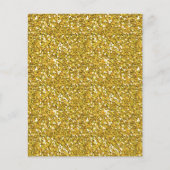 ゴールデンイエローグリッターパターン質感テンプレート チラシ (正面)
