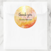 ゴールデンイエローサンありがとう ラウンドシール (バッグ)