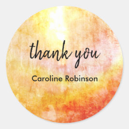 ゴールデンイエローサンありがとう ラウンドシール