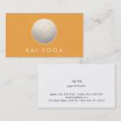 ゴールデンイエローサークルグローホリスティックウェルネス 名刺 (正面/裏面)