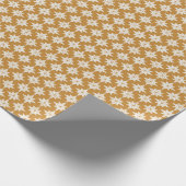 ゴールデンイエロージオメトリックスターズミニマルクリスマスWr ラッピングペーパー (角)