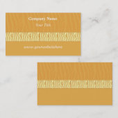 ゴールデンイエローゼブラプリントの名刺 名刺 (正面/裏面)