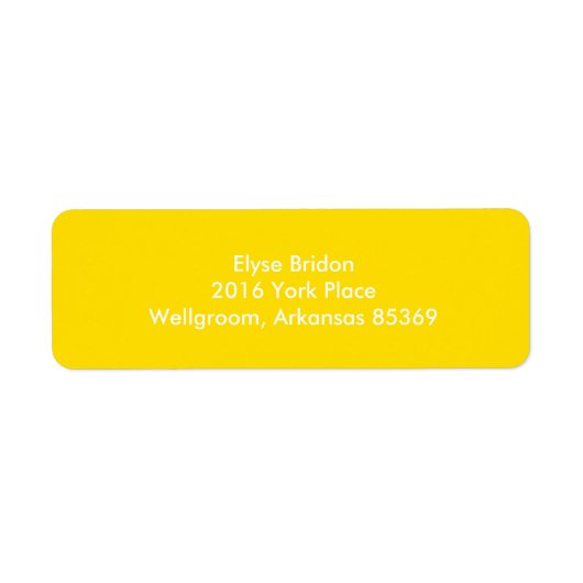 ゴールデンイエロートップカラーコーディネート ラベル (正面)