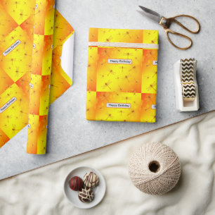 ゴールデンイエロートンボ飛んでいるイ ラッピングペーパー