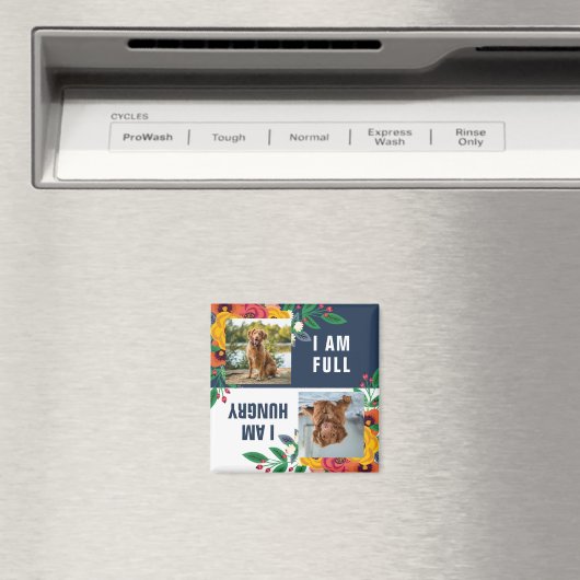 ゴールデンイエローネイビーブルーボホフローラドッグ食べ物を与え マグネット (インサイチュ (食洗機))