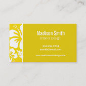 ゴールデンイエローハワイアントロピカルパーム 名刺 (裏面)