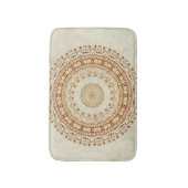 ゴールデンイエローバスマットのマンダラ願望 バスマット (正面縦)