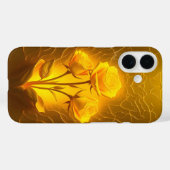 ゴールデンイエローフローラライトケースメイトiPhoneケース Case-Mate iPhoneケース (裏面 (横))