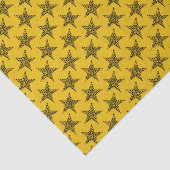 ゴールデンイエローブラックスターズティッシュペーパー 薄葉紙 (詳細)