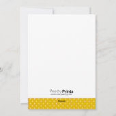 ゴールデンイエローメリークリスマスホリデーフォトカード シーズンカード (裏面)