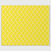 ゴールデンイエローモロッコムードクローバー ラッピングペーパー (フラット)