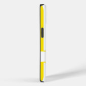 ゴールデンイエロー秋ストライプのモノグラム Case-Mate iPhoneケース (裏面 / 右)