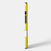 ゴールデンイエロー秋ストライプのモノグラム Case-Mate iPhoneケース (裏面 / 左)