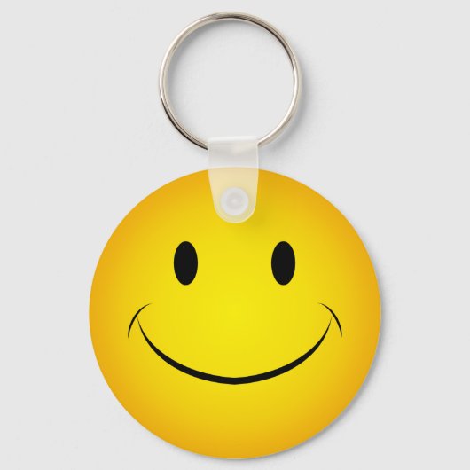 ゴールデンイエロー顔キーチェーン キーホルダー (正面)