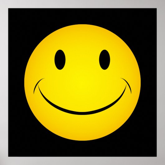 ゴールデンイエロー顔ポスター ポスター (正面)