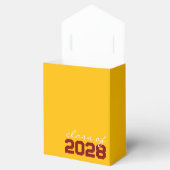 ゴールデンイエロー&マルーン卒業お願いボックス フェイバーボックス (オープン)