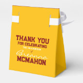 ゴールデンイエロー&マルーン卒業お願いボックス フェイバーボックス (裏面サイド)