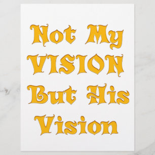ゴールデンイエロー "Not My Vision But His Vision" インス